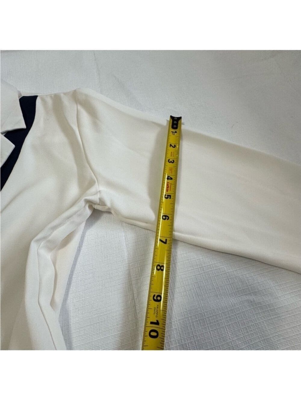 Lauren Ralph Lauren Cream Buttoned Blouse with Notched Collar - Picture 14 of 15